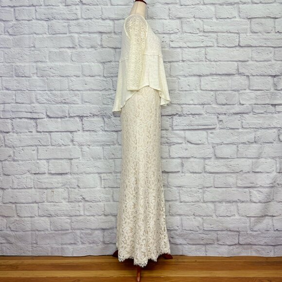 Tadashi Shoji Ivory Lace Maxi Skirt - Picture 7 of 9